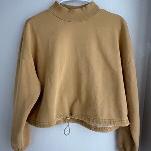 Mustard Yellow Fleece Sweatshirt